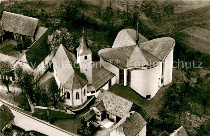 Kaelberau Kirche Wallfahrtsort der Mutter Gottes zum rauhen Winde Fliegeraufnahm