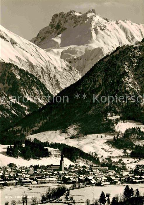 Oberstdorf Panorama Wintersportplatz Allgaeuer Alpen