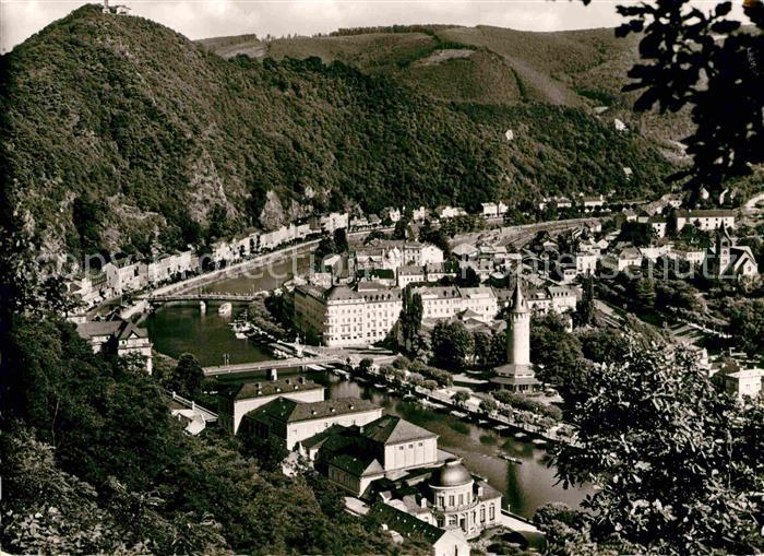 Bad Ems Panorama Blick lahnaufwaerts