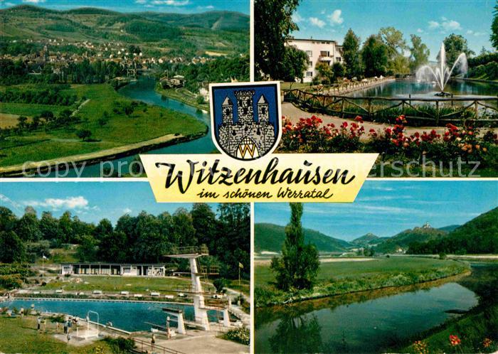 Witzenhausen Panorama Werratal Freibad Teich
