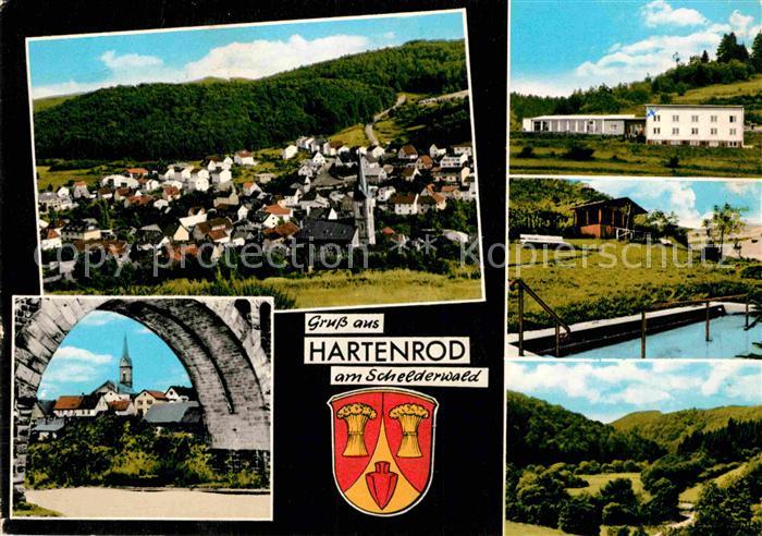 Hartenrod Gladenbach Panorama Schelderwald Brueckenbogen Wassertreten