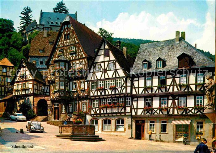 Miltenberg Main Historischer Marktplatz 15. Jhdt. Brunnen Schnatterloch Fachwerk
