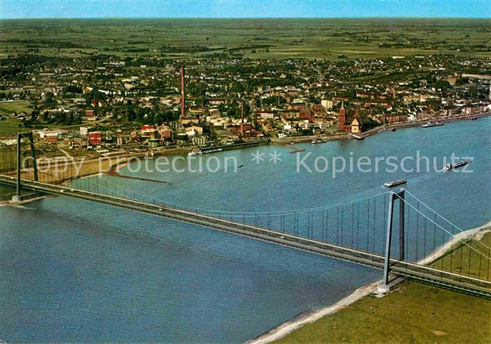 Emmerich Rhein Bruecke Fliegeraufnahme