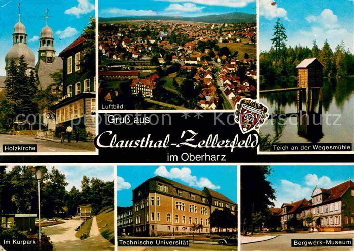 Clausthal-Zellerfeld Goslar Niedersachsen Holzkirche Teich Wegesmuehle Bergwerkm