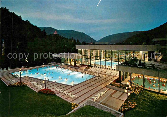 Bad Liebenzell Paracelsusbad Kurmittelhaus Thermal Bewegungsbad Nachtaufnahme