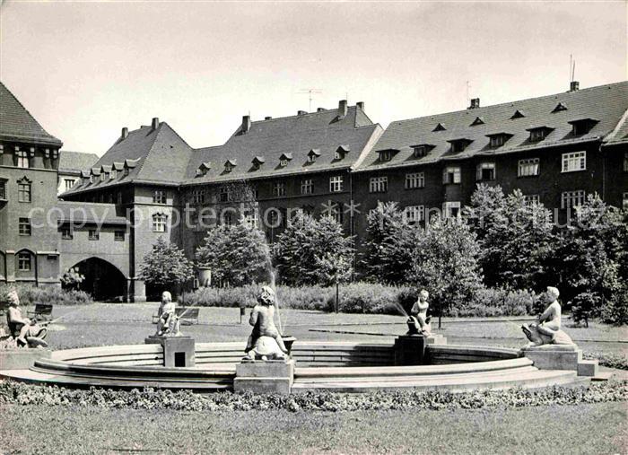 Bytom Beuthen Fontanna na placu Dzierzgnskiego Brunnen