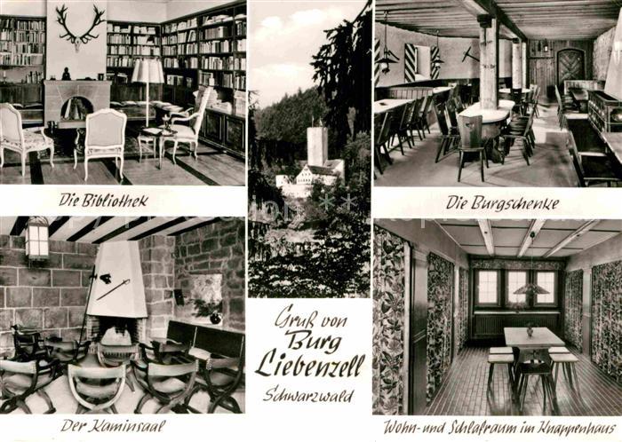 Liebenzell Bad Burg Liebenzell Bibliothek Burgschenke Kaminsaal Knappenhaus