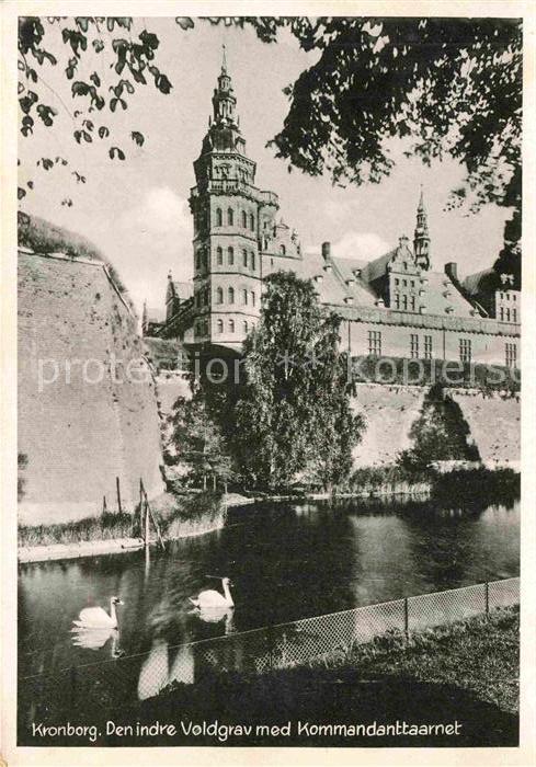 Kronborg Slot Den indre Voldgrav med Kommandanttaarnet