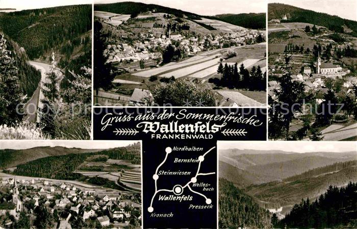 Wallenfels Oberfranken Panorama Kirche Frankenwald
