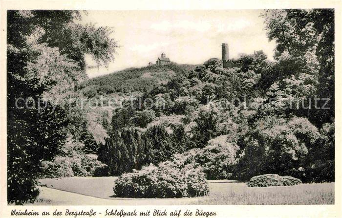 Weinheim Bergstrasse Schlosspark Buergen