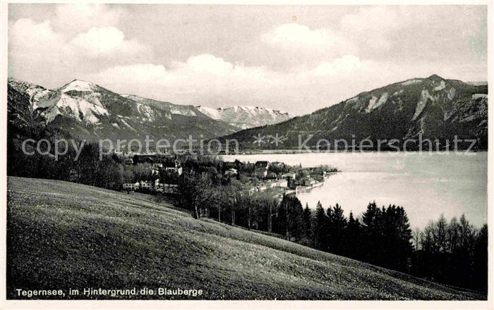 Tegernsee Bayern Panorama Blauberge