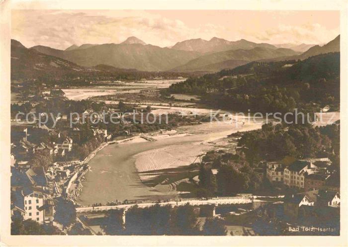 Bad Toelz Fliegeraufnahme Isartal