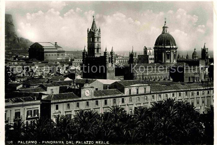 Palermo Sicilia Panorama Koeniglicher Palast