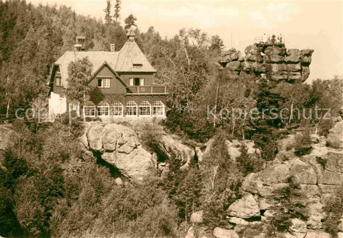 Oybin Sachsen Toepferbaude Lochstein