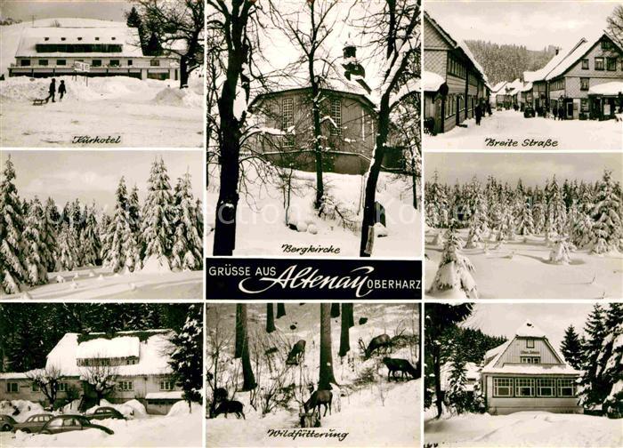 Altenau Harz Breite Strasse Kurhotel Wildfuetterung