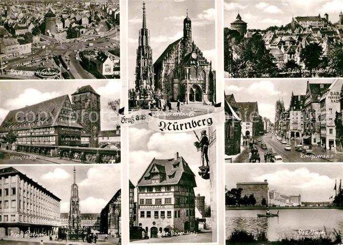 NueRNBERG  CITY Koenigsstrasse Rathaus Duerer-Haus