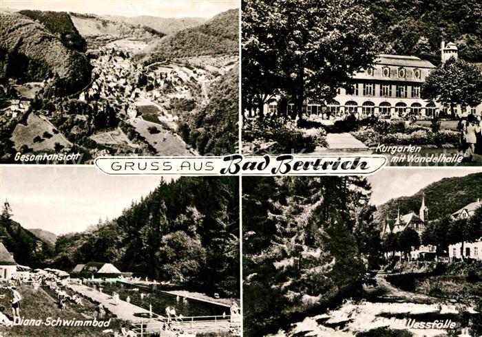 Bad Bertrich Kurgarten Wandelhalle Diana-Schwimmbad