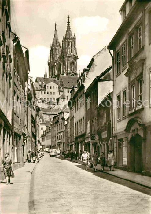 Meissen Elbe Sachsen Burgstrasse