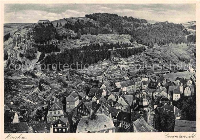 Monschau Montjoie NRW Gesamtansicht