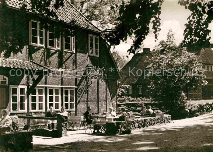 Wilsede Lueneburger Heide Gasthaus Heidemuseum