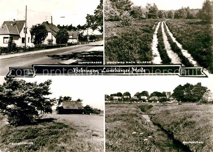 Behringen Bispingen Dorfstrasse Heideweg nach Wilsede Brunautal