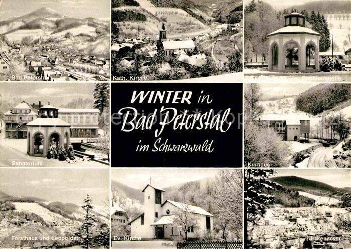 Bad Peterstal-Griesbach Katholische Kirche Evangelische Kirche Kurhaus Sanatoriu