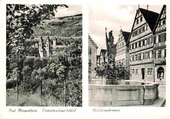 Bad Mergentheim Deutschordensschloss Milchlingsbrunnen