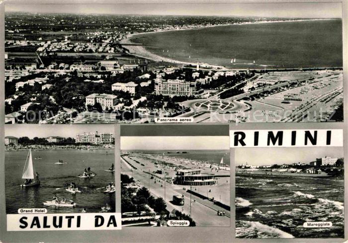 Rimini Fliegeraufnahme Grand Hotel Strand