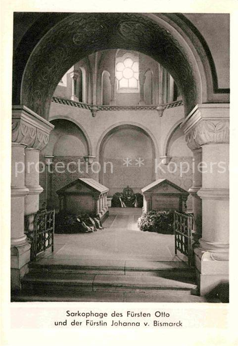Friedrichsruh Hamburg Sakrophage des Fuersten Otto und Fuerstin Johanna von Bism