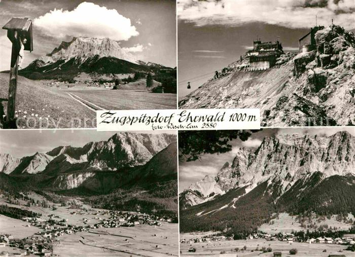 Ehrwald Tirol Zugspitze Wegekruz Panorama