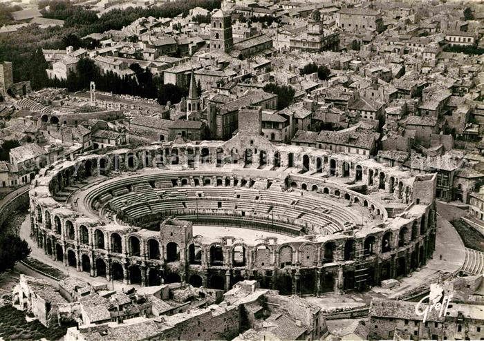Arles Bouches-du-Rhone Fliegeraufnahme Arena