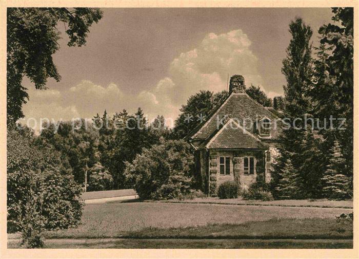 Bayreuth Parkpartie mit Eckpavillon