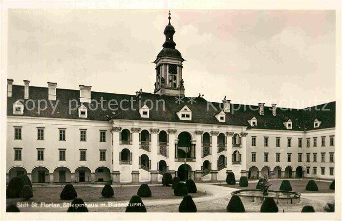 St Florian Stift Stiegenhaus mit Blaeserturm NZ3