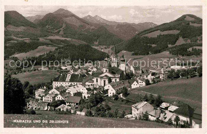 Mariazell Steiermark und die Zellerhuete Panorama Ybbstaler Alpen