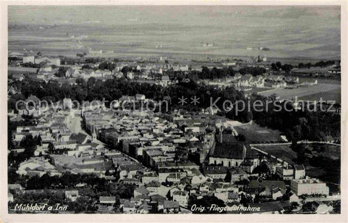 Muehldorf Inn Original Fliegeraufnahme