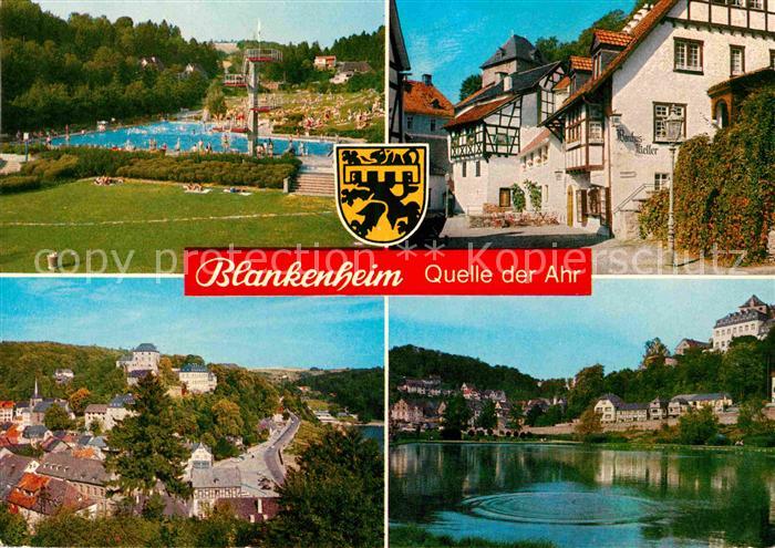 Blankenheim Ahr an der Quelle der Ahr Freibad Malerwinkel Weiher