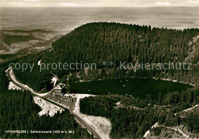 Mummelsee Berghotel Schwarzwald Fliegeraufnahme