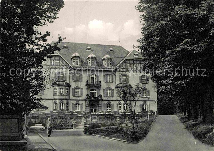 Bad Steben Staatliches Sanatorium Stahlbad Moorbad Radiumbad