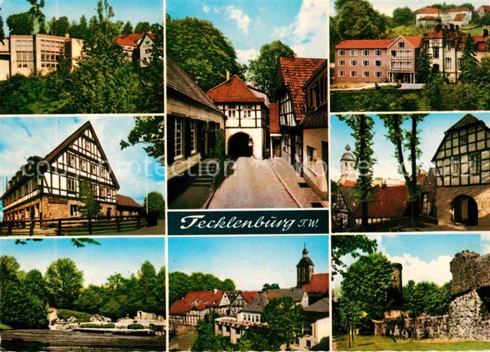 Tecklenburg Steinfurt NRW Teilansichten Altstadt Kirche Torbogen Fachwerkhaus St