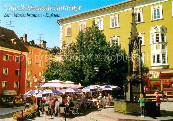Kufstein Tirol Cafe Restaurant Auracher Strassencafe Brunnen