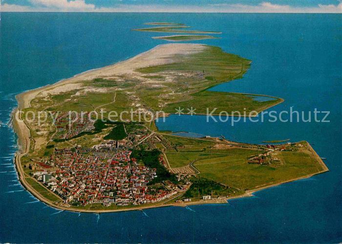 Norderney Nordseebad Nordseeinsel Luftbild aus 1000 m Flughoehe