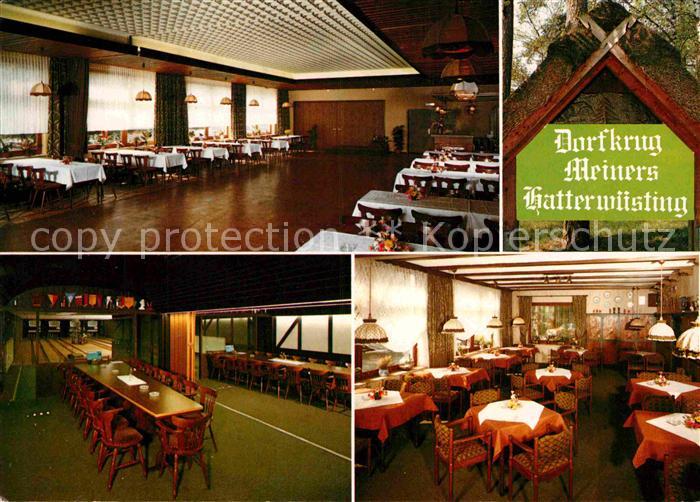 Hatterwuesting Dorfkrug Meiners Gesellschaftsraeume Kegelbahnen