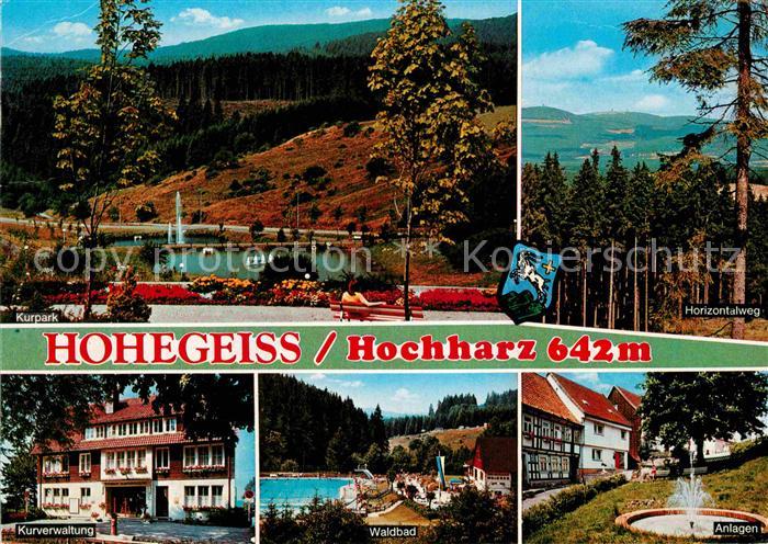 Hohegeiss Harz Kurpark Horizontalweg Kurverwaltung Waldbad Anlagen
