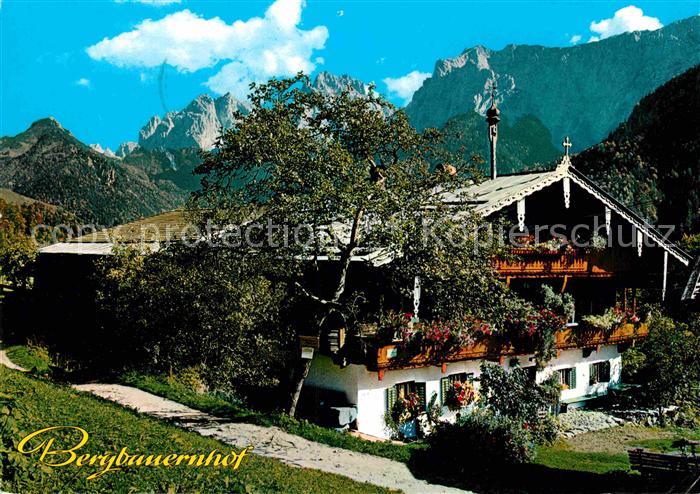 Ebbs Alpenmotiv Bergbauernhof Hinterkaiserhof im Kaisertal gegen Stripsenjoch un