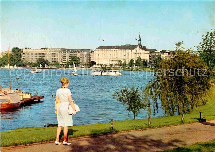 HAMBURG  CITY Uferpromenade an der Aussenalster