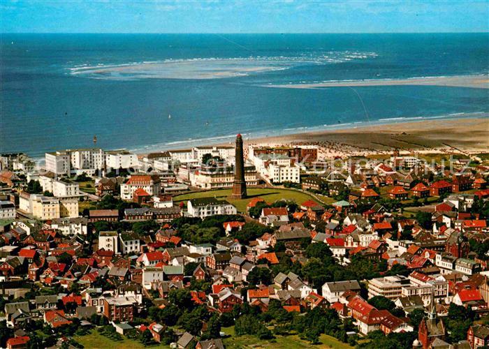BORKUM Nordseebad Niedersachsen Fliegeraufnahme