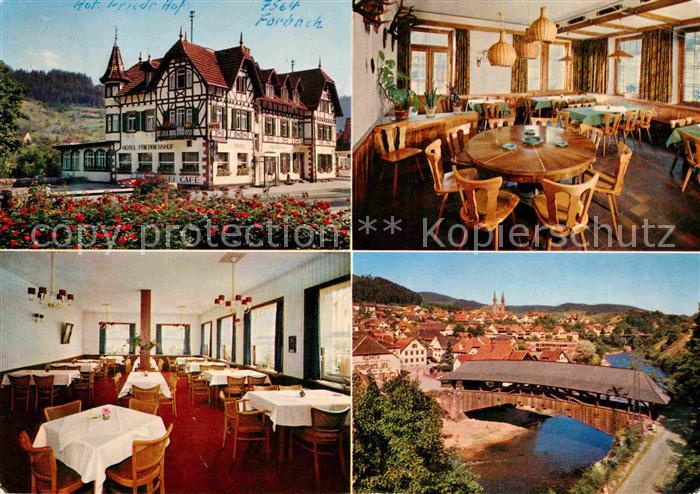 Forbach Baden Hotel Friedrichshof Restaurant Holzbruecke