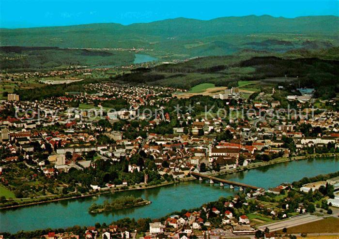 Bad Saeckingen am Hochrhein Thermal Mineral Heilbad Trompeterstadt Fliegeraufnah