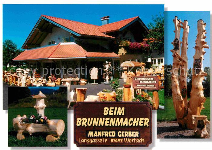 Wertach Zierbrunnen Schnitzerei