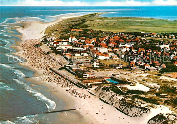 Wangerooge Nordseebad Nordseeinsel Fliegeraufnahme